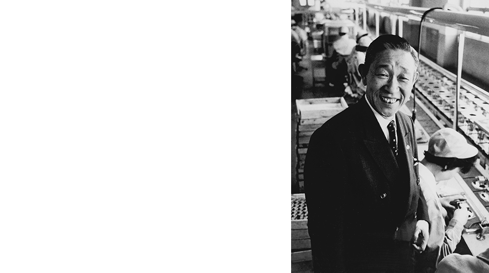 Photo of Konosuke Matsushita, founder of Panasonic Corporation