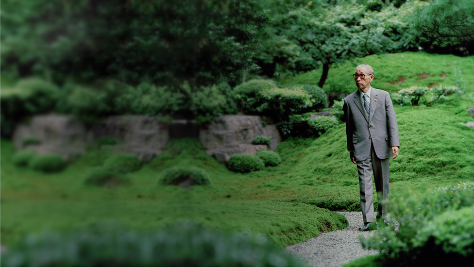 Photo of Konosuke Matsushita, founder of Panasonic Corporation