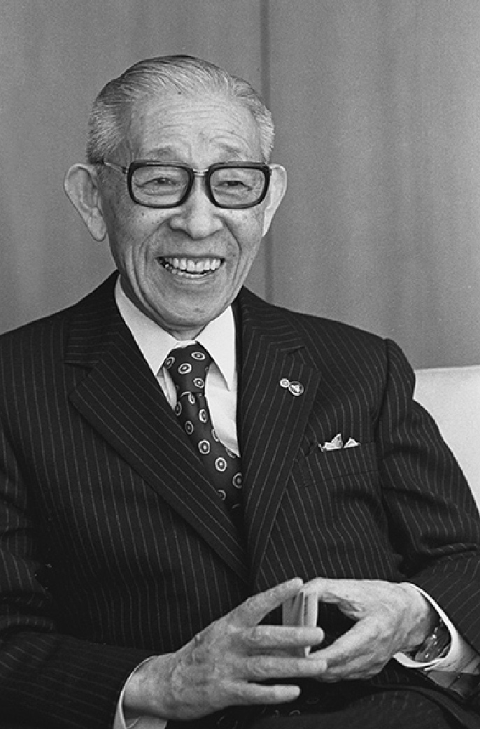 Photo of Konosuke Matsushita, founder of Panasonic Corporation