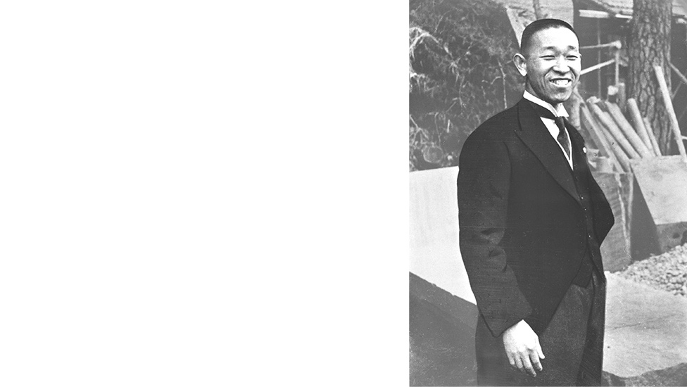Photo of Konosuke Matsushita, founder of Panasonic Corporation