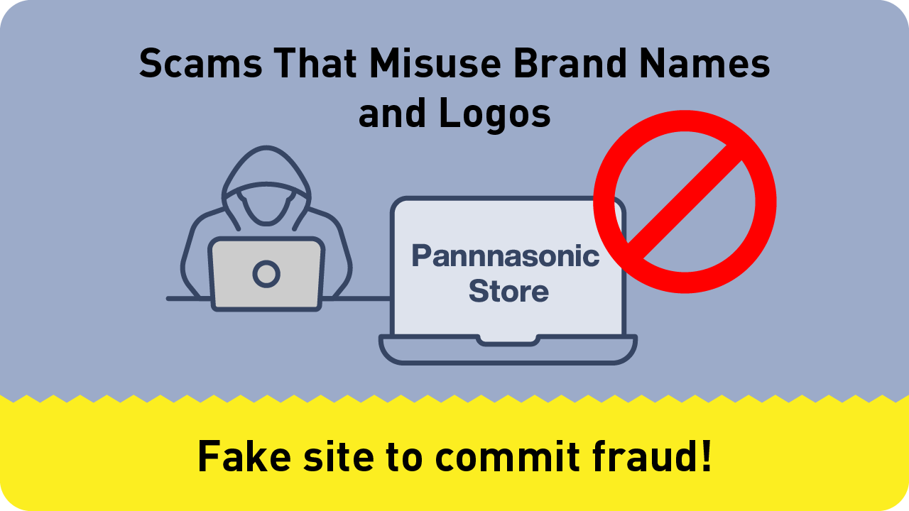 Image: Kinds of counterfeit products: ‘Fraud by misusing the brand name or logo.’ Fake websites for fraudulent purposes that make it look as if the site is an official retailer.