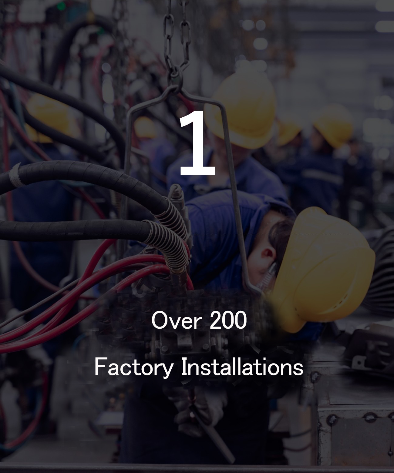 Over 200 Factory Installations