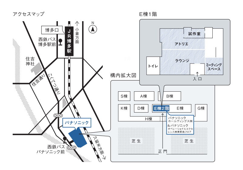 美野島拠点アクセスマップ