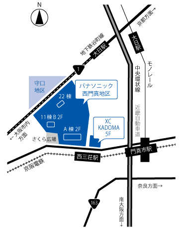 大阪拠点アクセスマップ