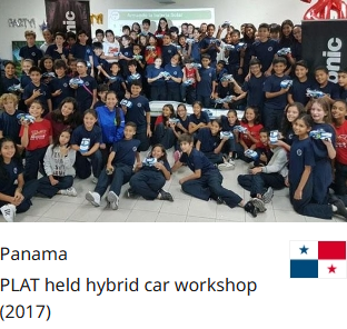 Panama PLAT held hybrid car workshop (2017)