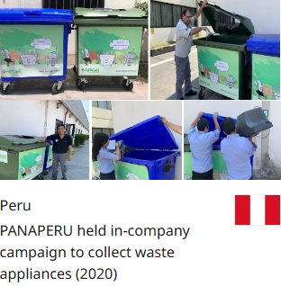 Peru PANAPERU held in-company campaign to collect waste appliances (2020)