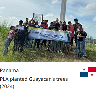 Panama PLA planted Guayacan's trees (2024)