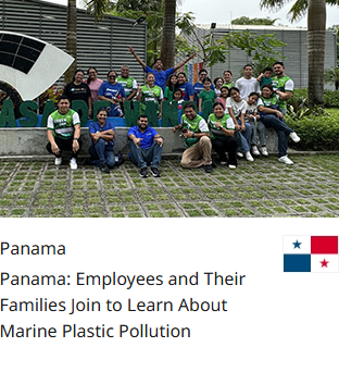 Panama Panama: Employees and Their Families Join to Learn About Marine Plastic Pollution