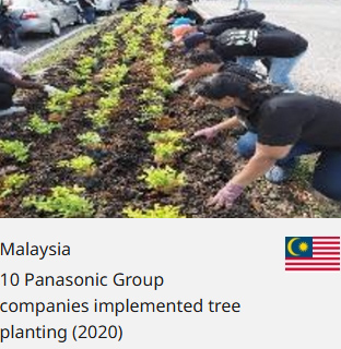 Malaysia 10 Panasonic Group companies implemented tree planting (2020)