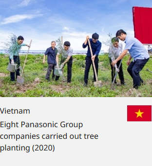 Vietnam Eight Panasonic Group companies carried out tree planting (2020)