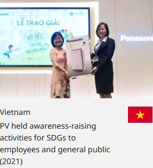 Vietnam PV held awareness-raising activities for SDGs to employees and general public (2021)