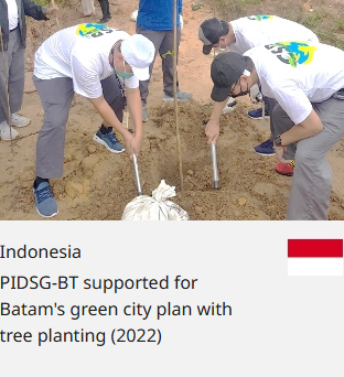 Indonesia PIDSG-BT supported for Batam's green city plan with tree planting (2022)
