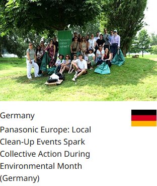 Germany Panasonic Europe: Local Clean-Up Events Spark Collective Action During Environmental Month (Germany)