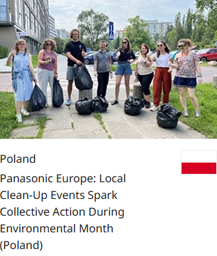 Poland Panasonic Europe: Local Clean-Up Events Spark Collective Action During Environmental Month (Poland)