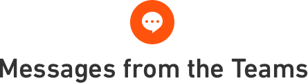 Messages from the Teams
