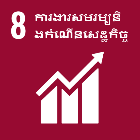 គោលដៅទី 8 ៖  ការងារសមរម្យនិងកំណើនសេដ្ឋកិច្ច