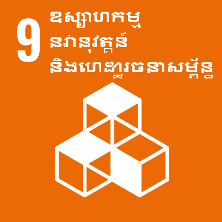 គោលដៅទី 9 ៖  ឧស្សាហកម្ម នវានុវត្តន៍ និងហេដ្ឋារចនាសម្ព័ន្ធ