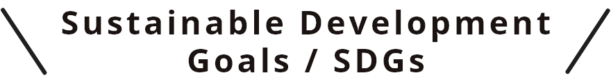 Sustainable Development Goals / SDGs