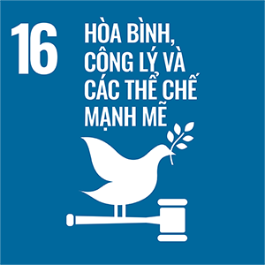 Mục tiêu 16: Hòa bình, công lý và các thể chế mạnh mẽ