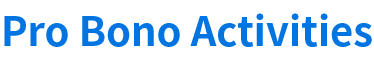 Pro Bono Activities