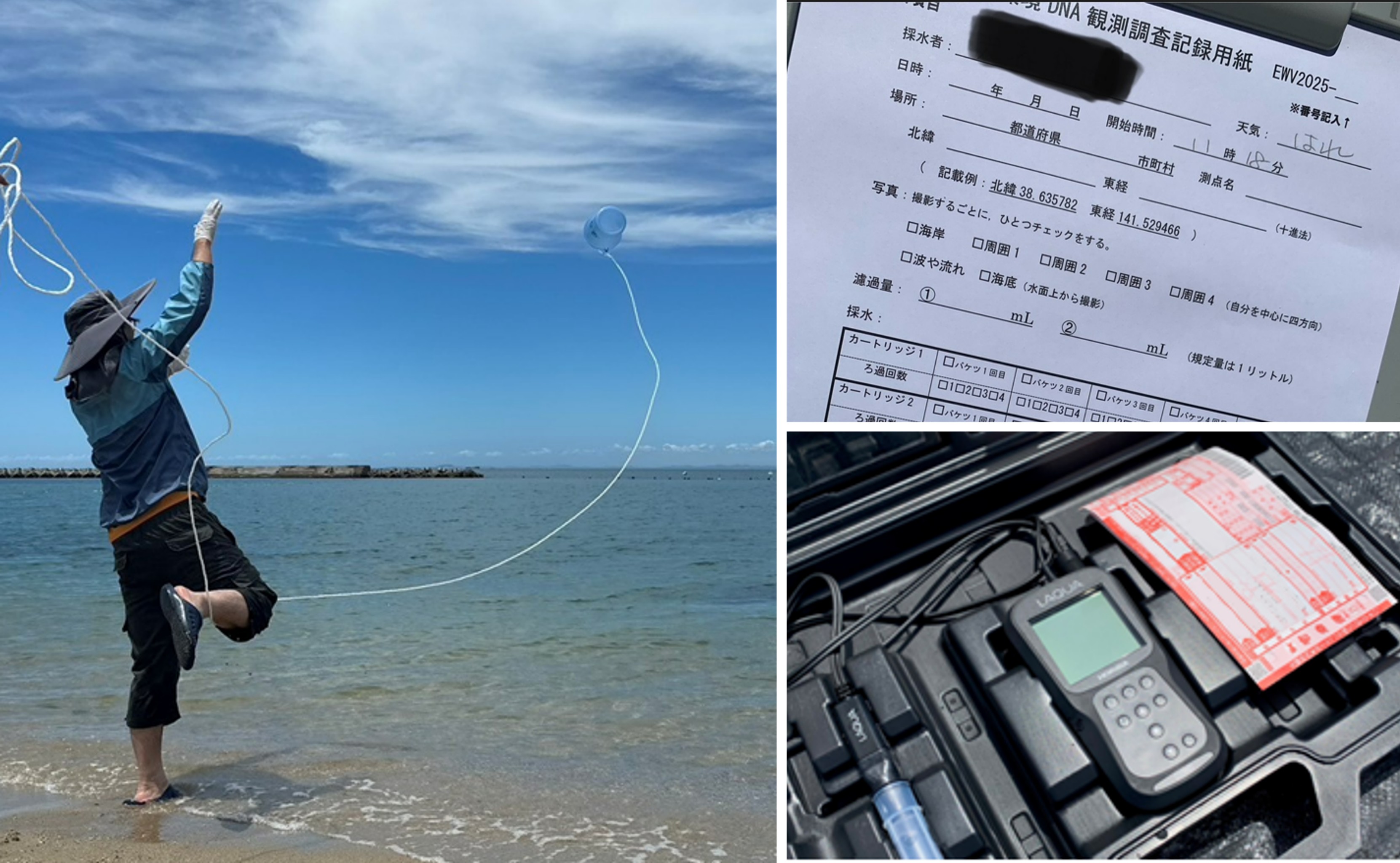 Employees Participate in a Fish Survey Project Using Environmental DNA