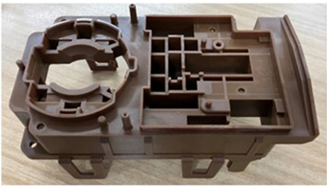Car interior parts made with robust cellulose fiber molding materials