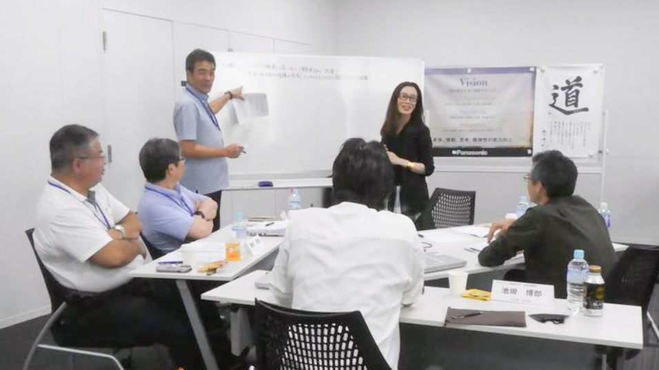 A scene from the resilience training program