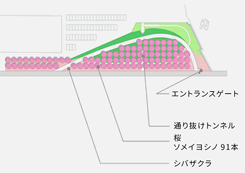 さくら広場(茅ヶ崎)の案内図