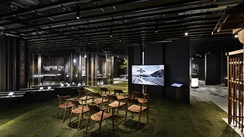 松下幸之助歴史館展示室の学びの杜の写真