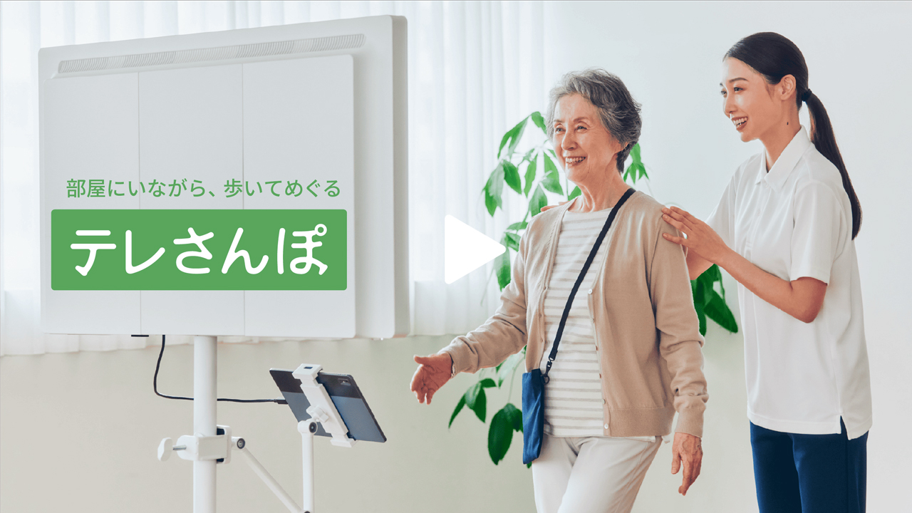 屋内エンターテインメント運動ソリューション テレさんぽ