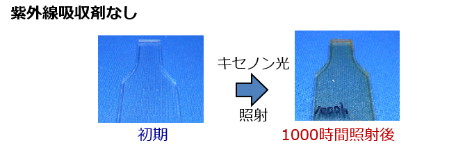 紫外線吸収剤なし