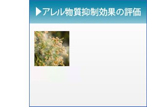 アレル物質抑制効果の評価