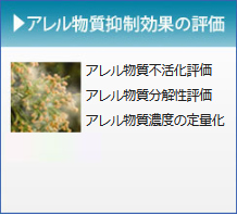 アレル物質抑制効果の評価