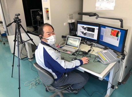 発熱解析工程でのオンライン立会解析