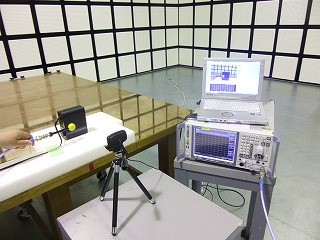 ノイズ可視化の測定風景