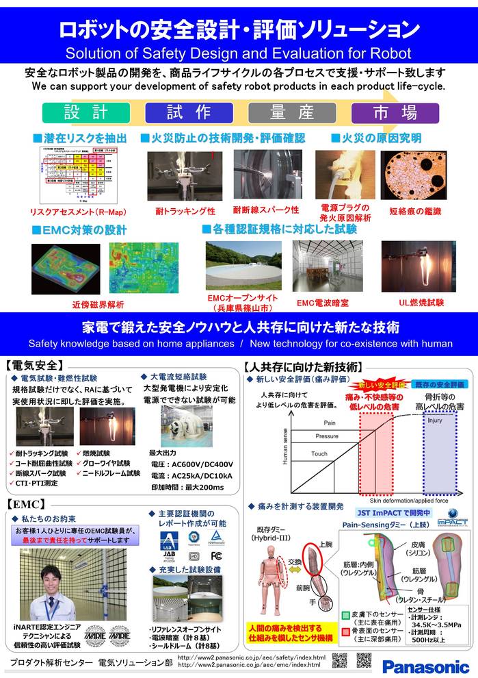 展示ポスター: ロボットの安全設計・評価ソリューション