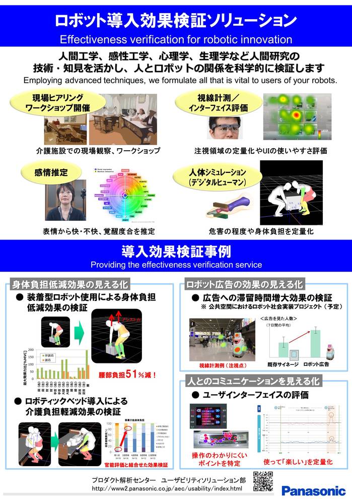 展示ポスター: ロボット導入効果検証ソリューション