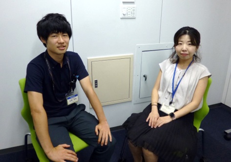 今回の紹介者波潟(左)と瀧本さん(右)