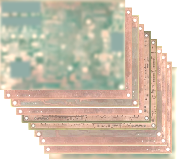 重なった基板研磨イメージ