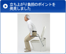 立ち上がり負担のポイントを発見しました
