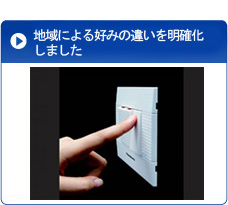 地域による好みの違いを明確化しました