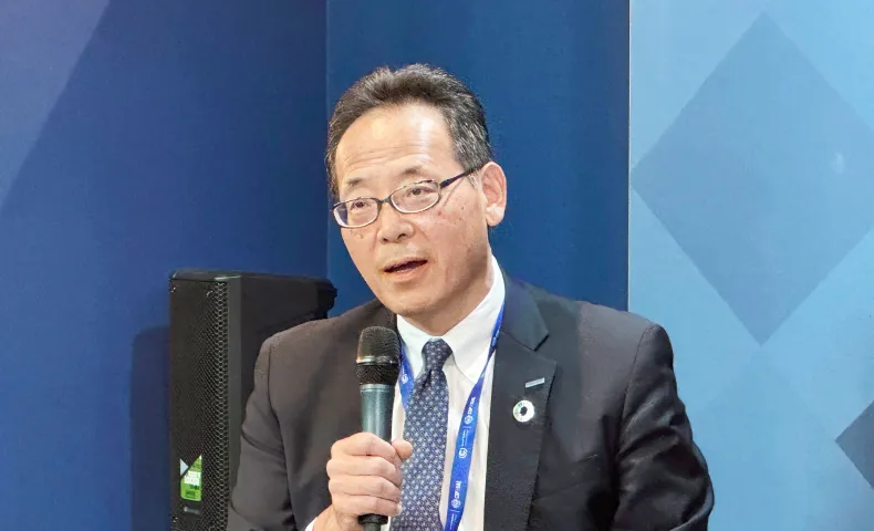 写真：パナソニック オペレーショナルエクセレンス 品質・環境担当、CS担当 執行役員 上原 宏敏