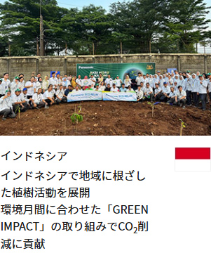 インドネシア インドネシアで地域に根ざした植樹活動を展開 環境月間に合わせた「GREEN IMPACT」の取り組みでCO2削減に貢献