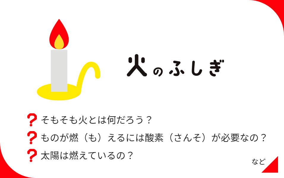 火のふしぎ そもそも火とは何だろう？ ものが燃（も）えるには酸素（さんそ）が必要なの？ 太陽は燃えているの？ など