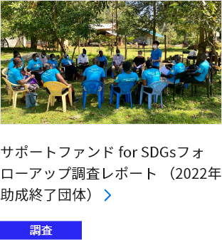 サポートファンド for SDGsフォローアップ調査レポート（2022年助成終了団体）