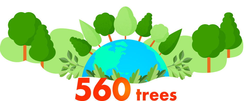 560 trees