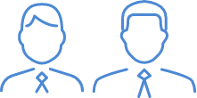 イラスト:各事業会社社長のイメージ