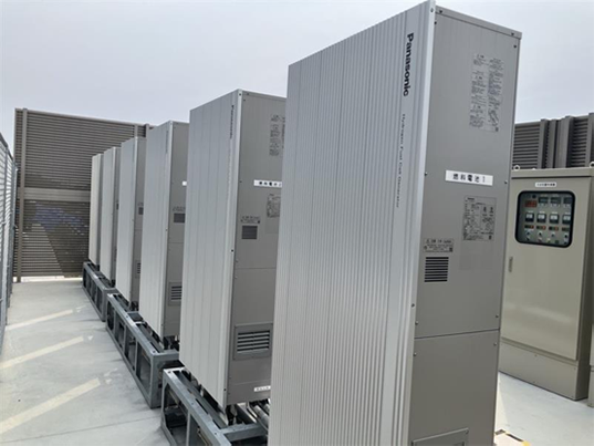 写真：純水素型燃料電池導入（パナソニック エナジー株式会社 二色浜工場）