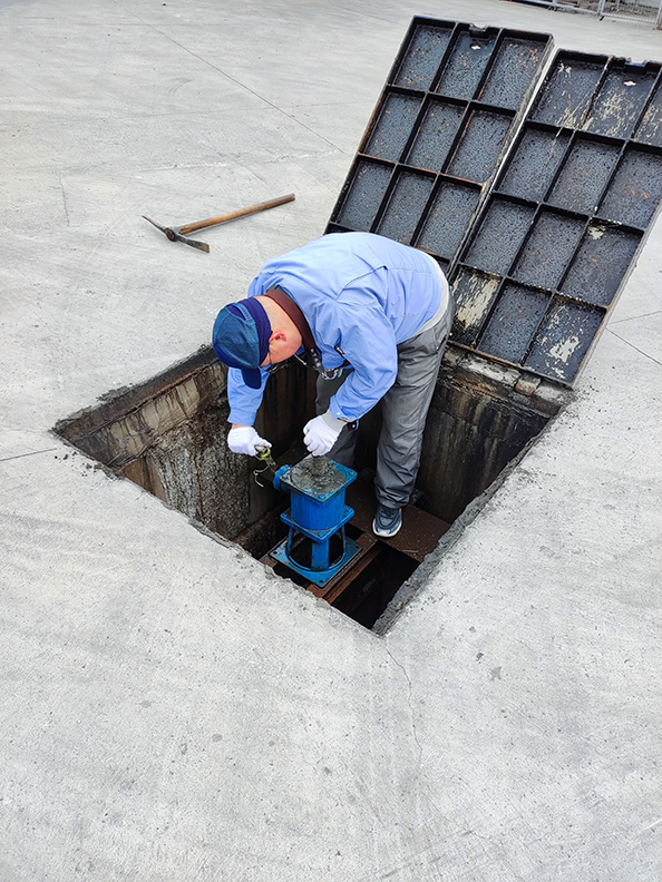 パナソニックAP冷蔵庫無錫（有） 雨水排出口 遮断装置