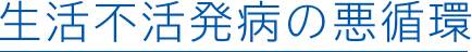 生活不活発病の悪循環
